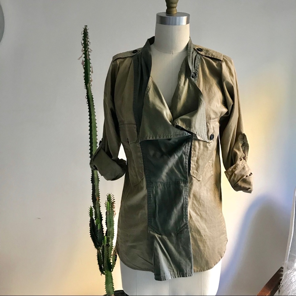 Isabel Marant military style collared shirt